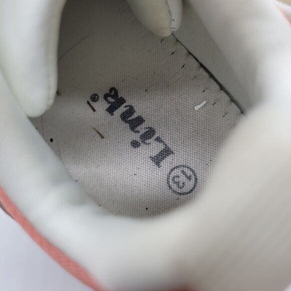 Link girls toddler Size 13 Sneakers Shoes Suede Lace Up Colorblock White pink - Picture 7 of 7